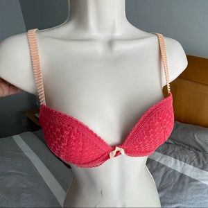 Princesse Pink lace Demi Bra 34 A